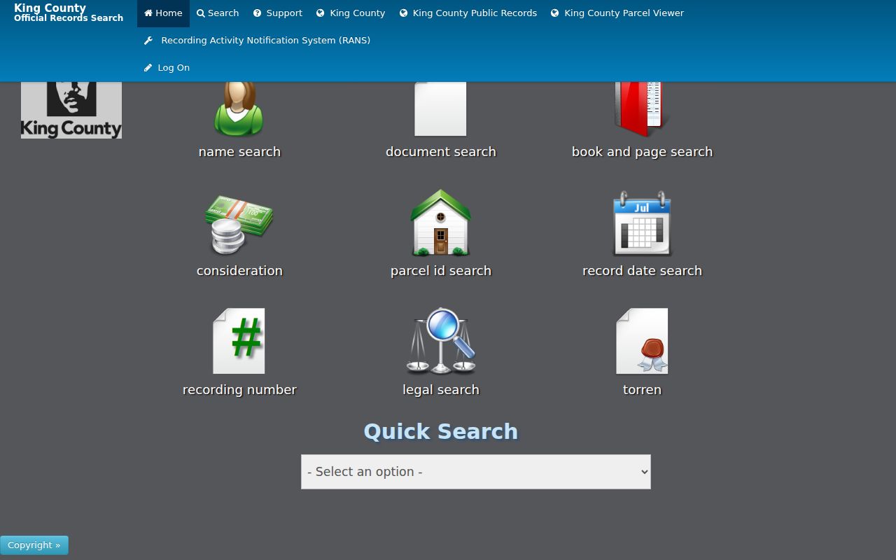 Redmond residents directory King County Landmark deed search