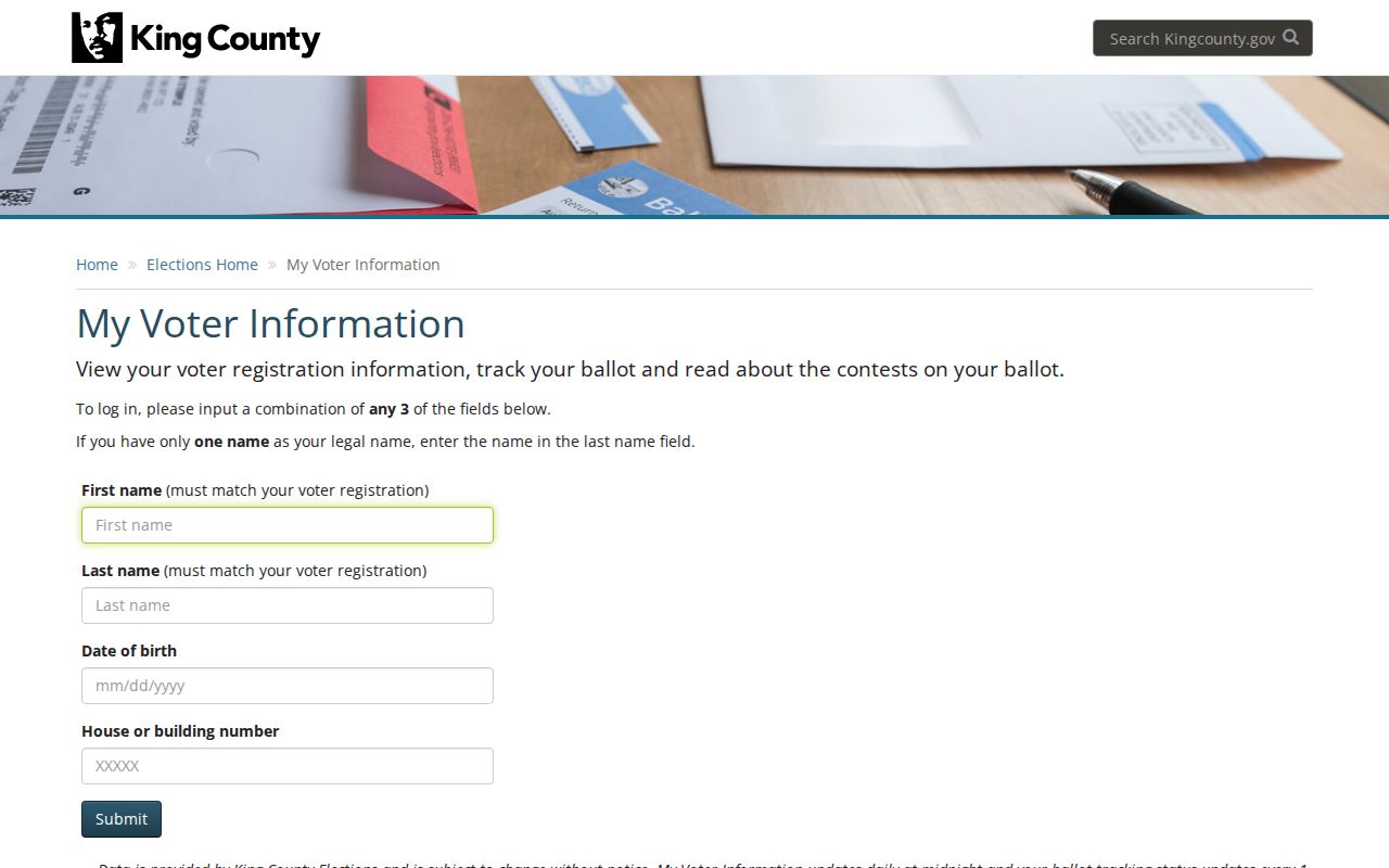 Redmond residents directory King County voter self lookup